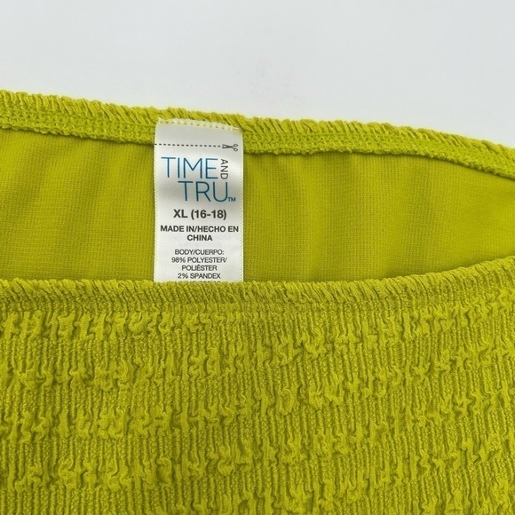 Time and Tru Lime Green Bikini Bottoms XL NWT - Picture 5 of 8
